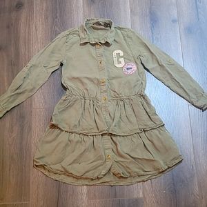 GUESS Girl's Long-Sleeve Shirtdress